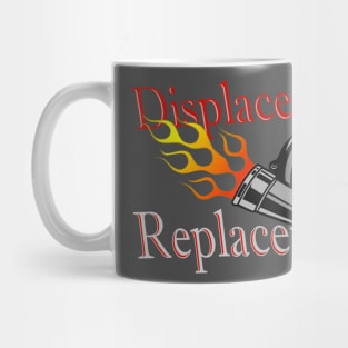 Displacement Replacement turbo with flames Mug
